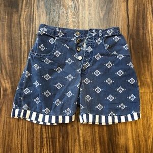 Vintage AJ Brandon High Waisted Western Shorts